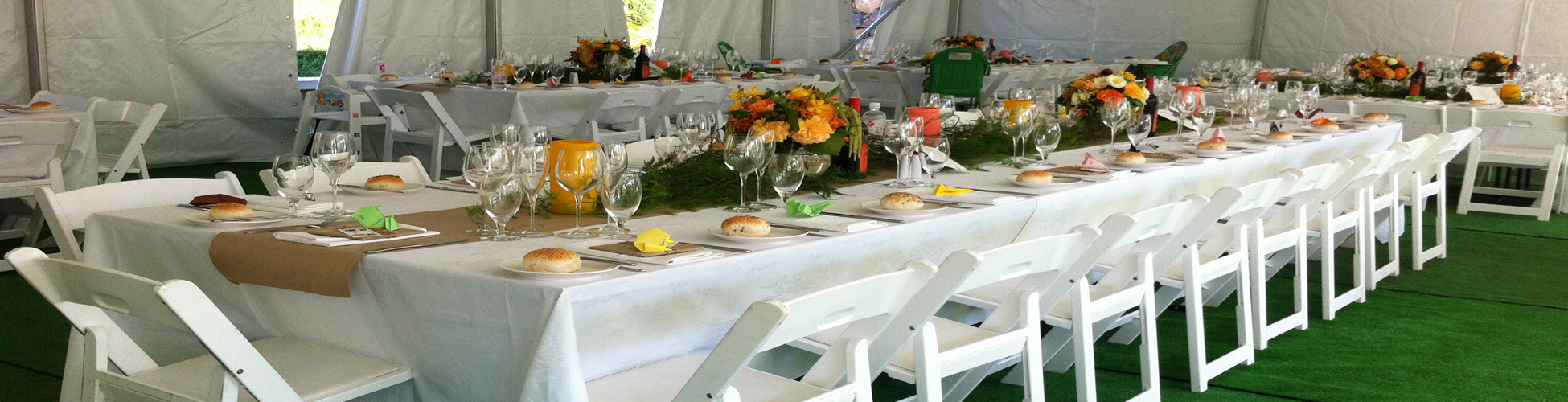 Marquee Wedding Table Hire - Hoppers Party Hire